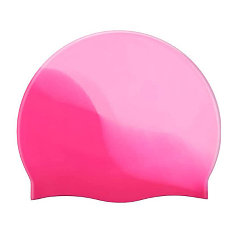 Silicone gradient swimming cap