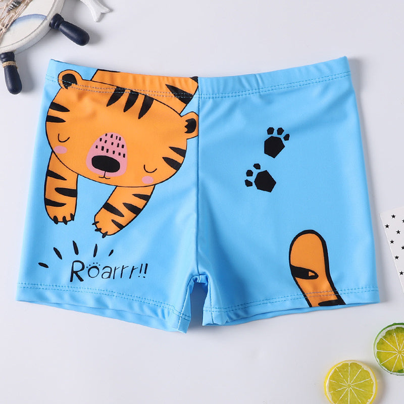 Dino Splash – Boys’ Quick-Dry Swim Trunks - The Dock Drop