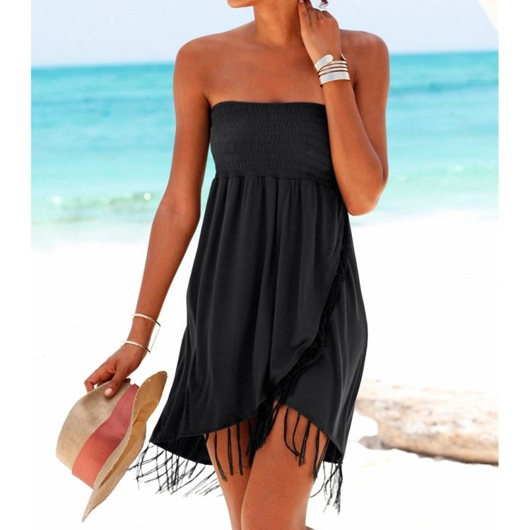 Breezy Fringe Beach Dress