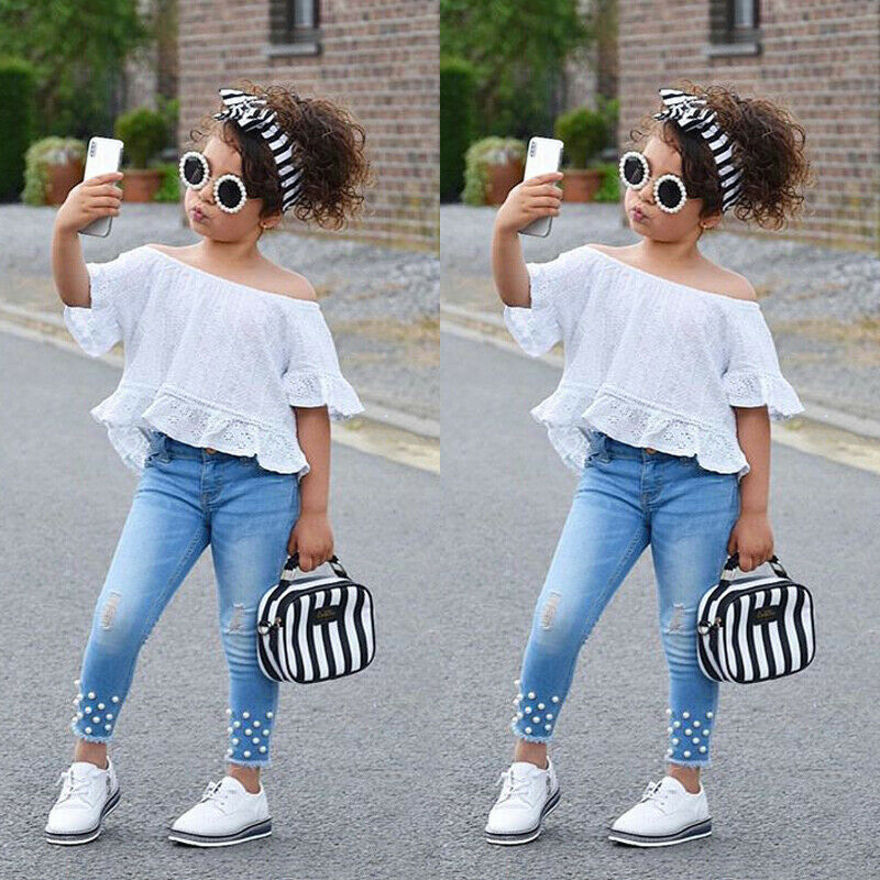 Mini Maverick Denim Set