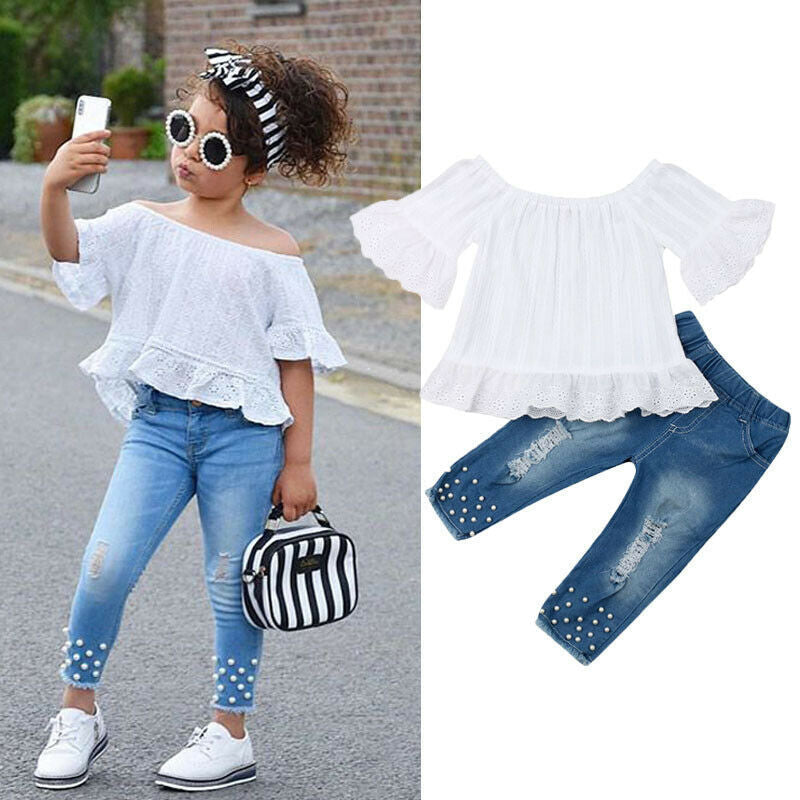 Mini Maverick Denim Set