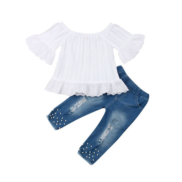 Mini Maverick Denim Set