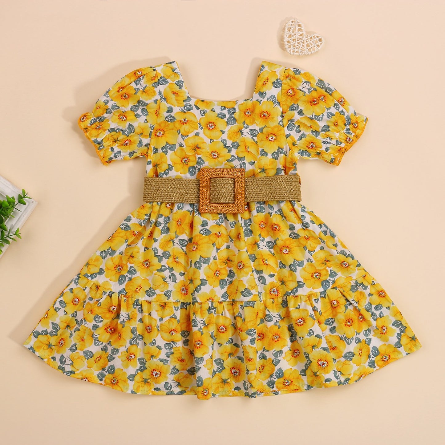 Sunshine Blooms Belted Dress