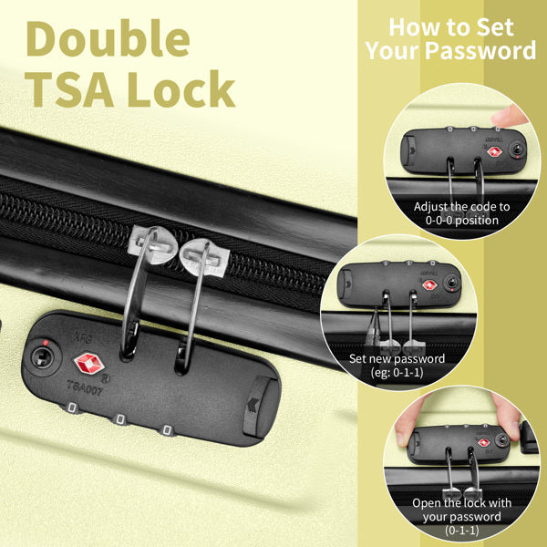 3-Piece Hardside Spinner Luggage Set