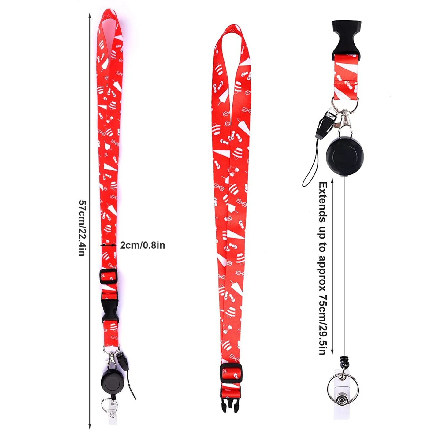 Cruise-Ready Retractable Lanyard with ID Badge Holder - The Dock Drop