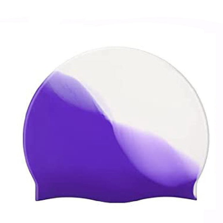 Silicone gradient swimming cap