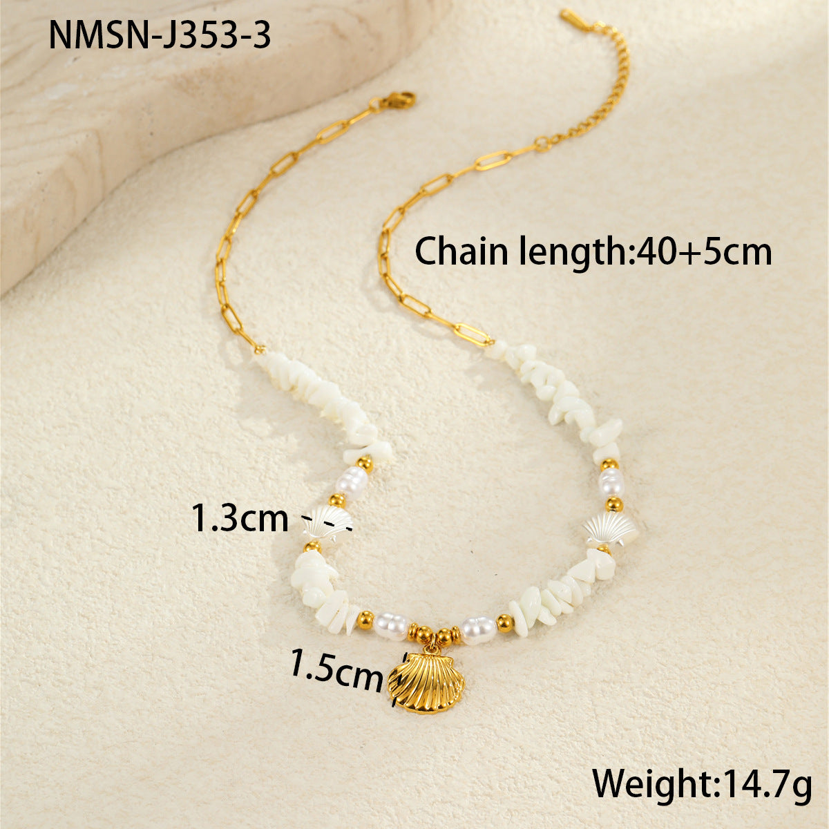 Gold Starfish Pendant Necklace