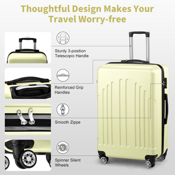 3-Piece Hardside Spinner Luggage Set