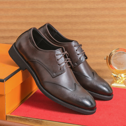 Men’s Classic Leather Oxford Dress Shoes - The Dock Drop
