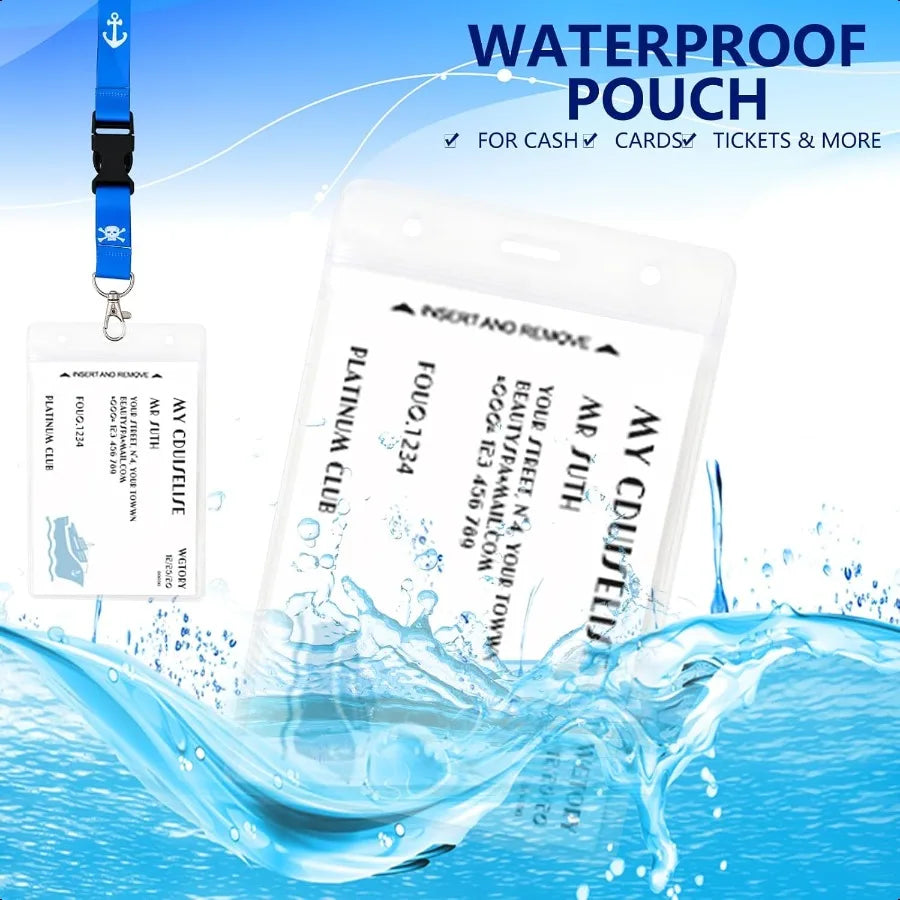 Cruise Lanyards – 4 Pack Waterproof & Stylish Badge Holders