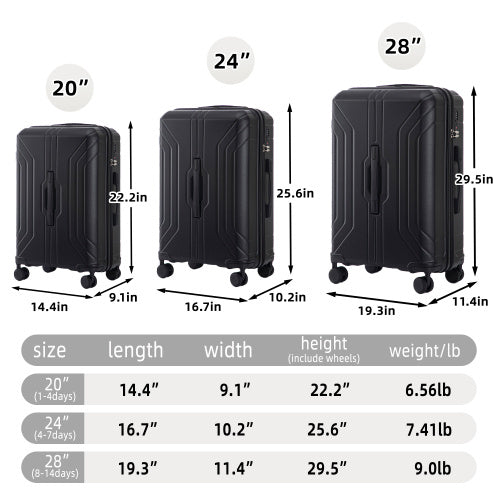 Seafarer 3-Piece Spinner Luggage Set