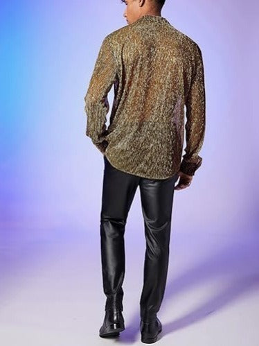 Men’s Printed Long Sleeve Shirt – Bold Resort Style