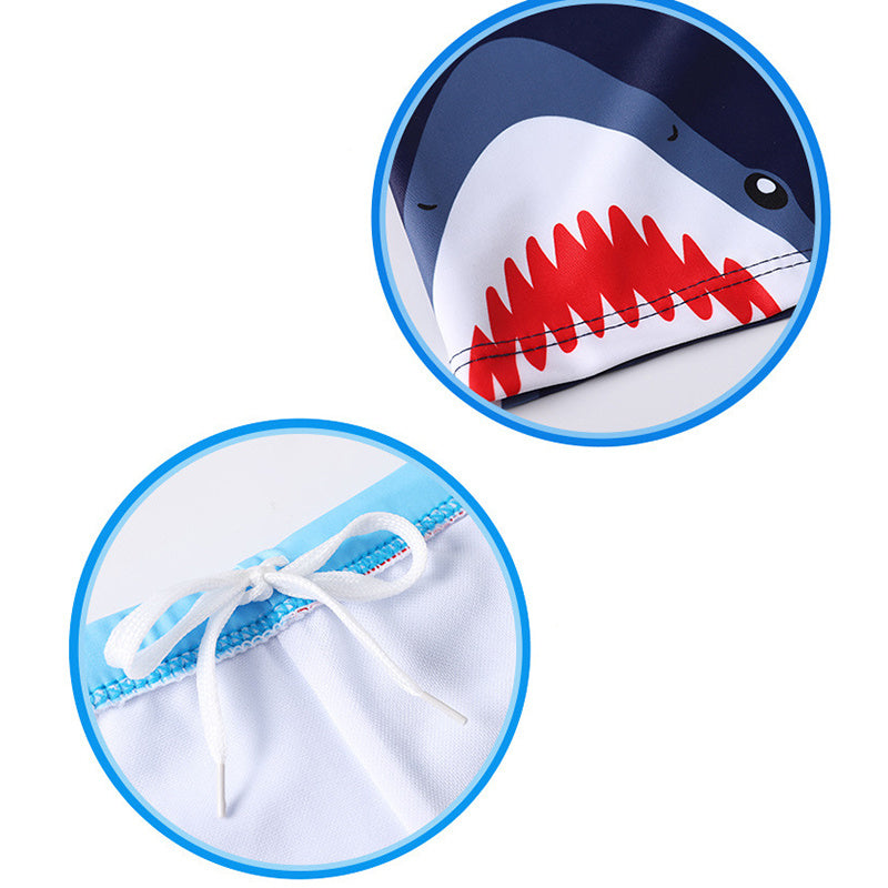 Dino Splash – Boys’ Quick-Dry Swim Trunks