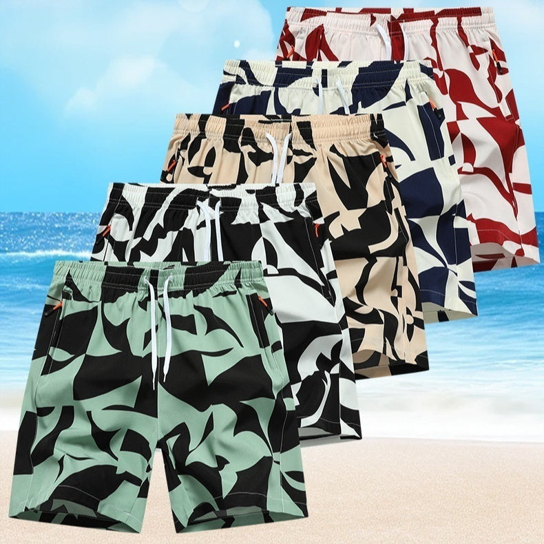 Tide Breaker Men’s Printed Beach Shorts