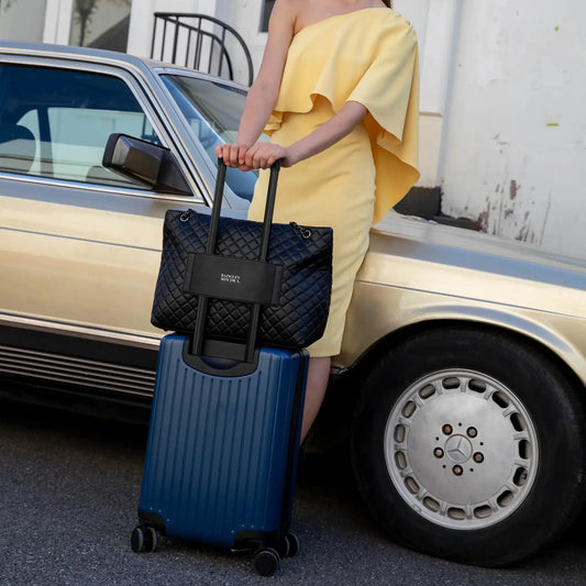 Diana Quilted Vegan Leather Weekender Duffel Bag