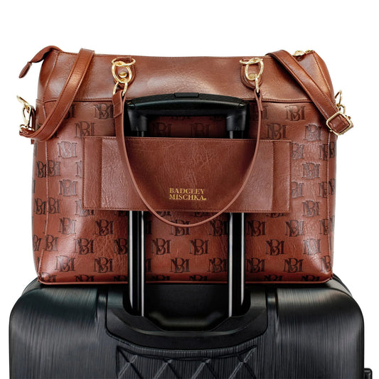 Madalyn Rustic Vegan Leather Weekender Tote Bag - The Dock Drop