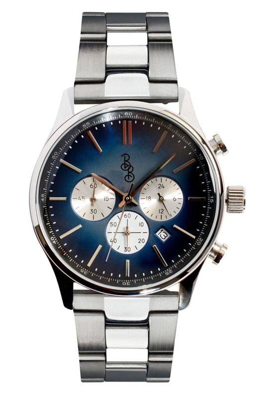 Blue Retro Chronograph - The Dock Drop