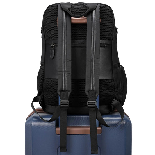 Voyage 20L Twill and Vegan Leather Backpack - The Dock Drop