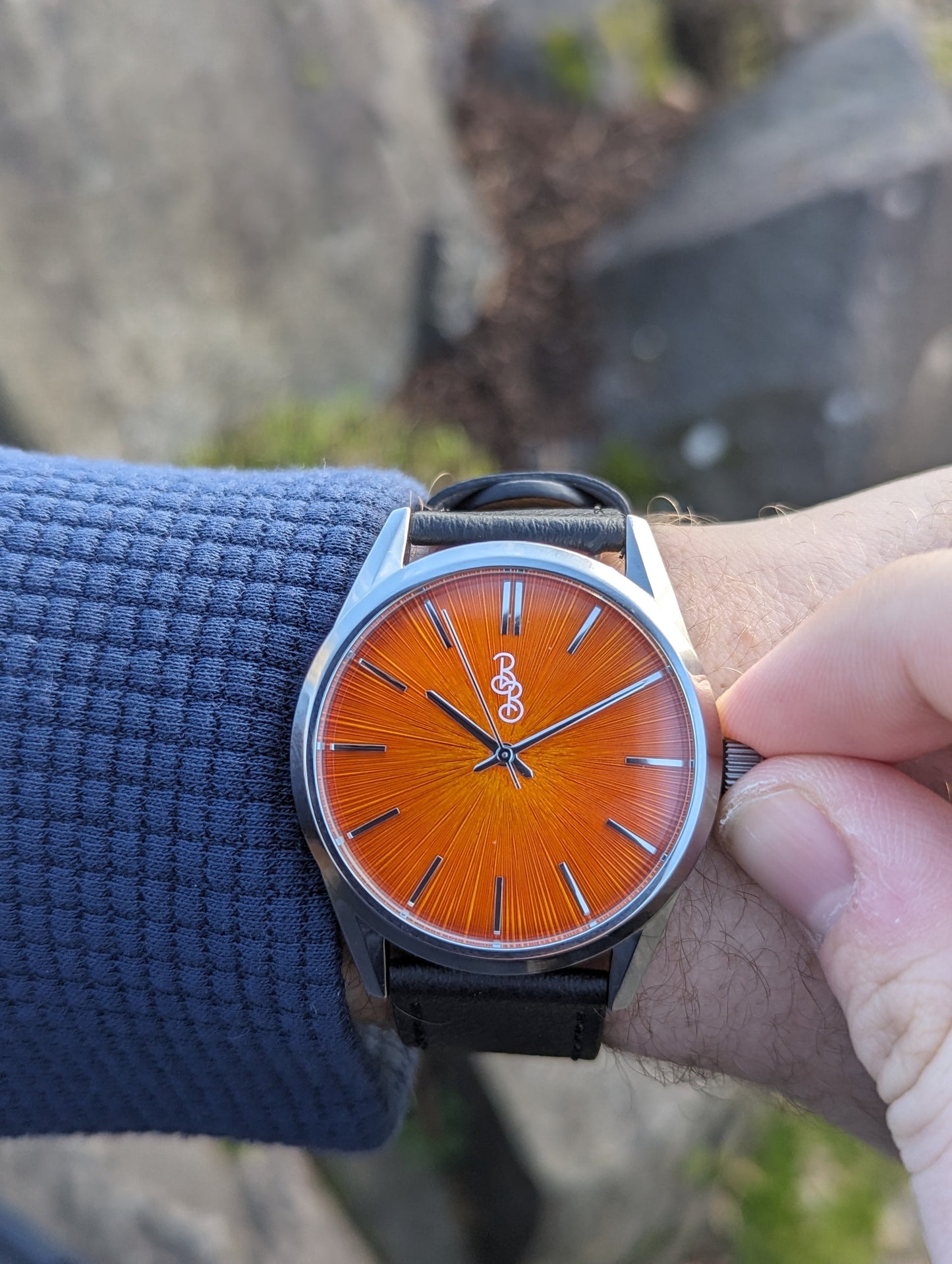 Orange Sunburst Watch - The Dock Drop
