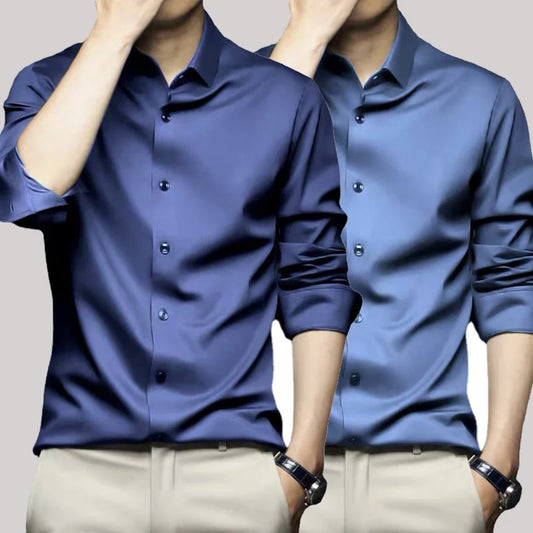 Men’s Wrinkle-Resistant Dress Shirt – Long Sleeve Button Down