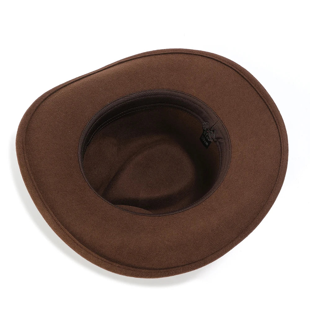 Men’s Wool Felt Fedora Hat – Crushable Outback Style