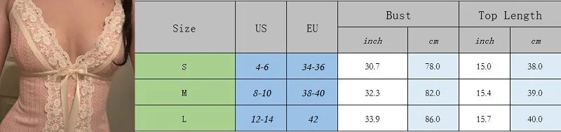 Women’s Lace Trim Bow Tank Top – Coquette Y2K Spaghetti Strap Cami