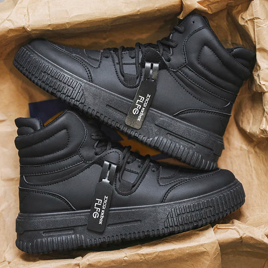 Men’s High-Top Skate Sneakers – Non-Slip, Padded Ankle Support