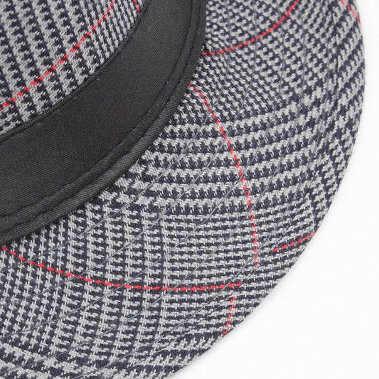 Men’s Plaid Fedora Hat – Classic Gentleman Style