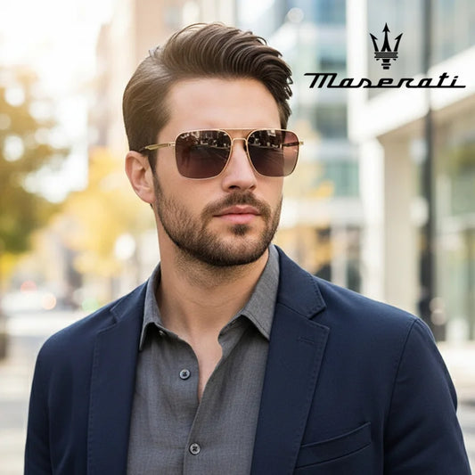 Square UV400 Sunglasses – Polarized Alloy Frame