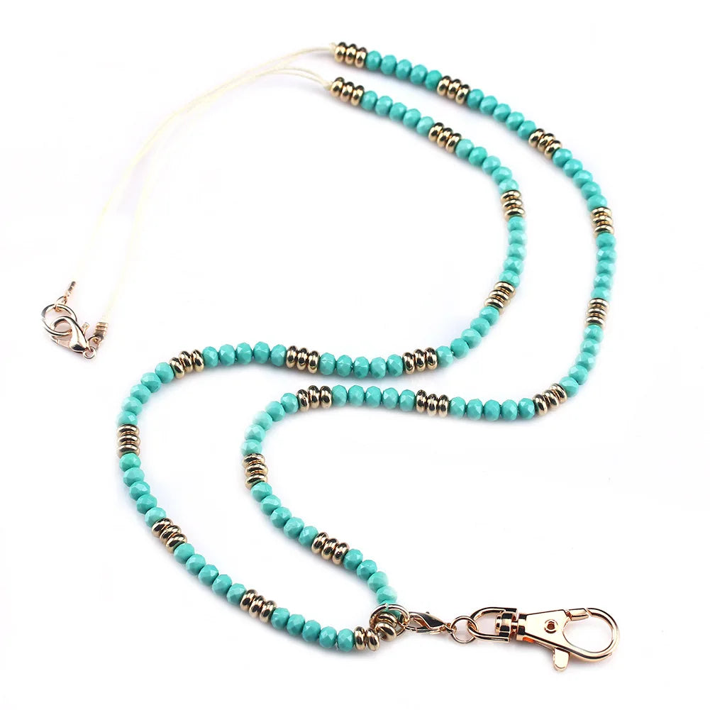 Beaded ID Lanyard Necklace – 36" Cruise Badge Holder