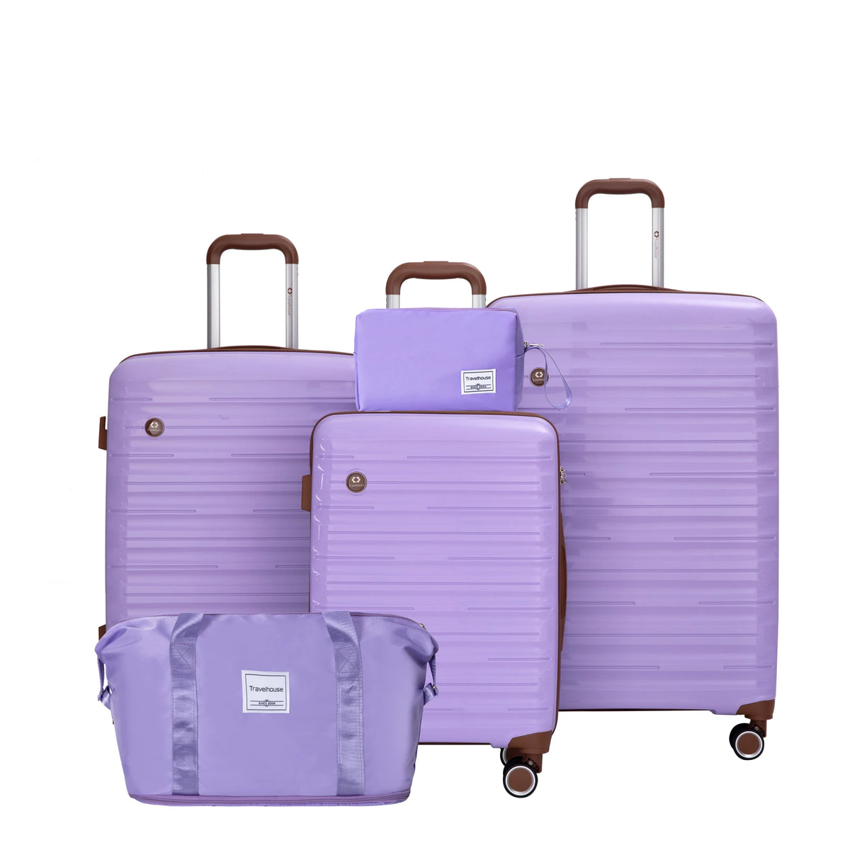 5-Piece Hardshell Luggage Set with Spinner Wheels & TSA Locks