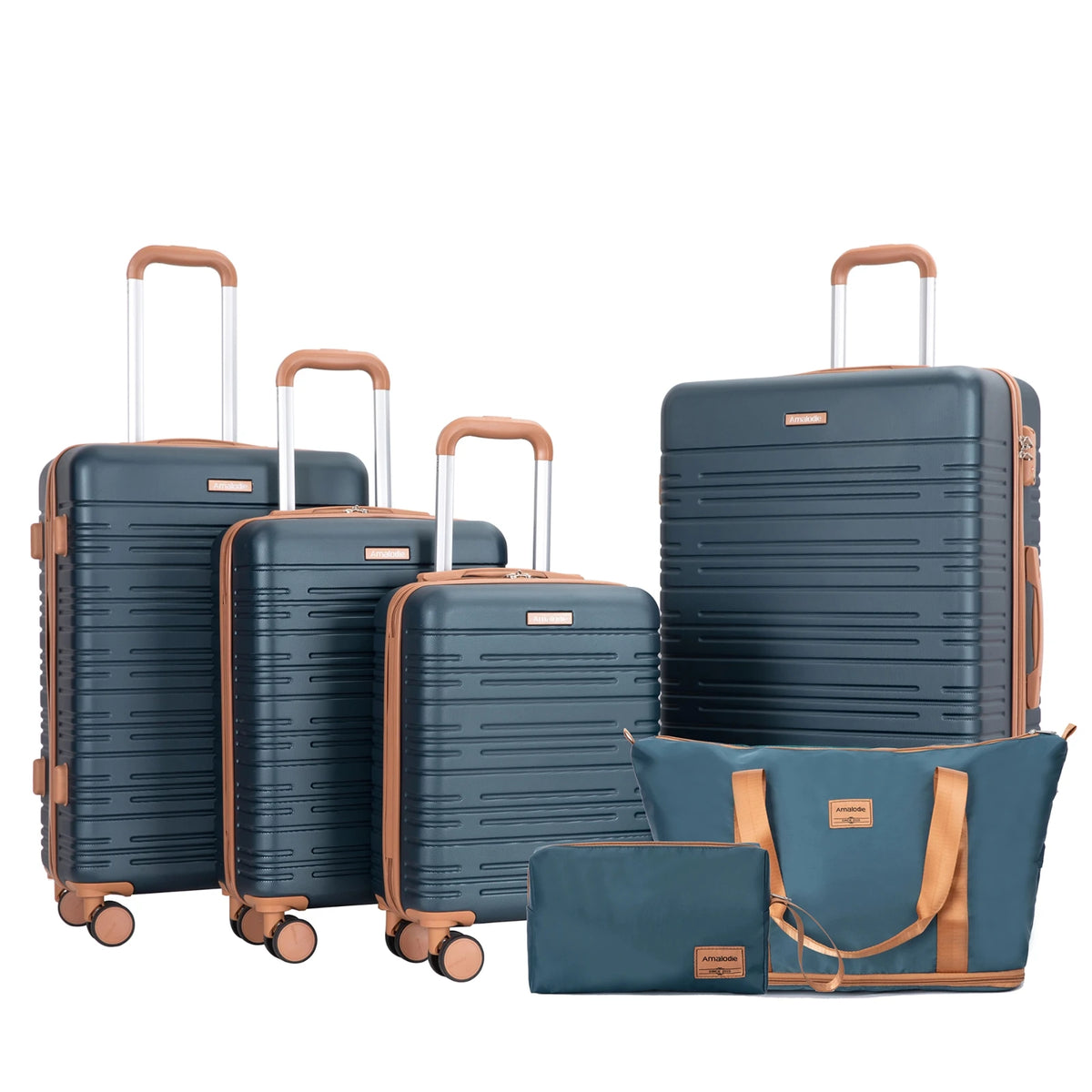6-Piece Hardshell Spinner Luggage Set with TSA Locks