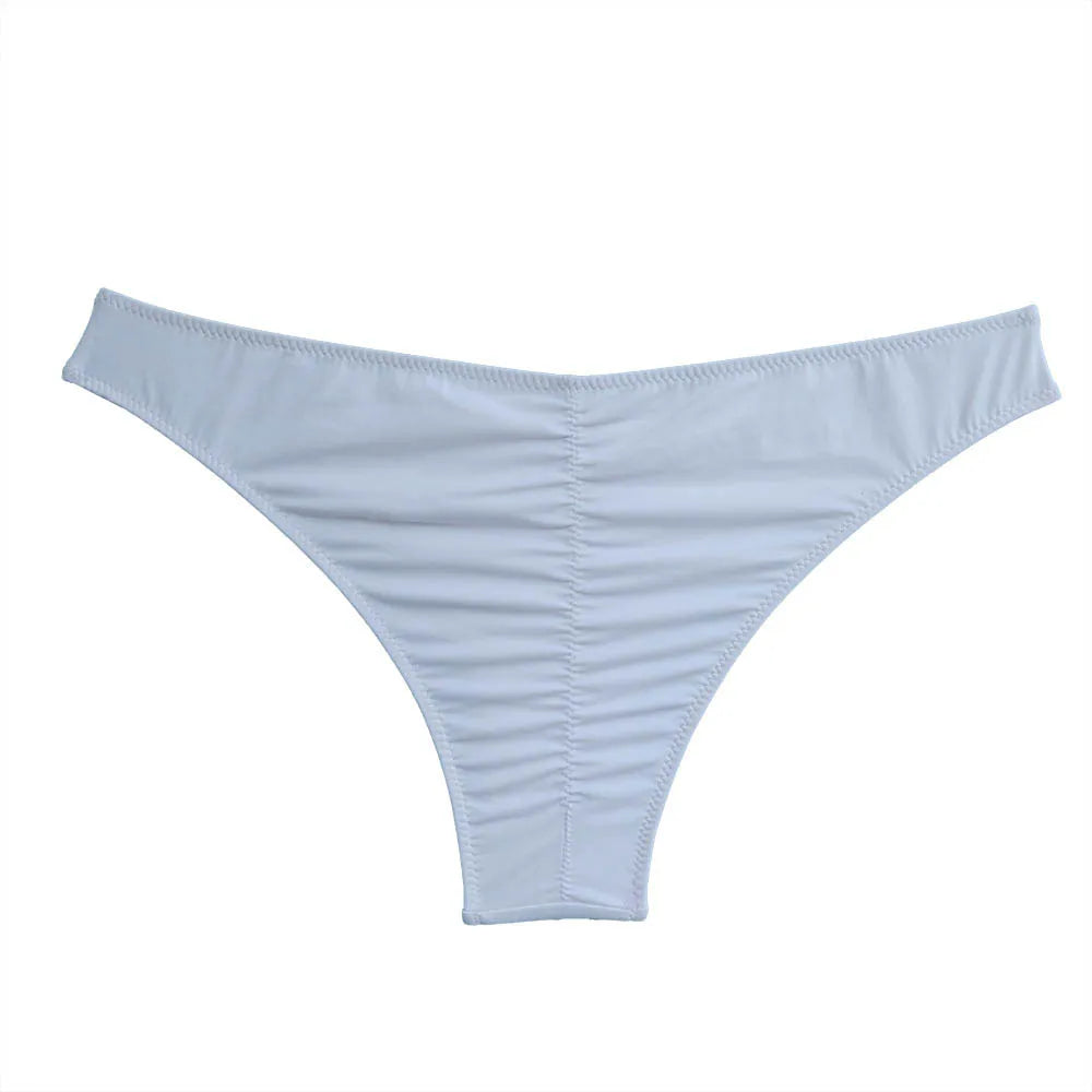 Brazilian Cheeky Bikini Bottoms – Low-Rise Scrunch Swim Bottom