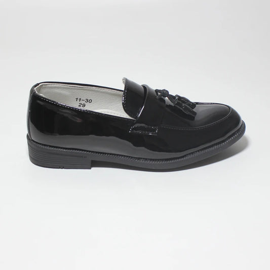Boys’ Patent Leather Dress Shoes – Formal Party & Performance Loafers