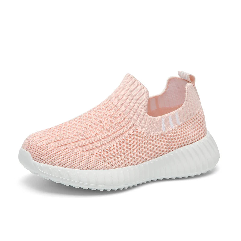 Kids’ Breathable Mesh Slip-on Sneakers