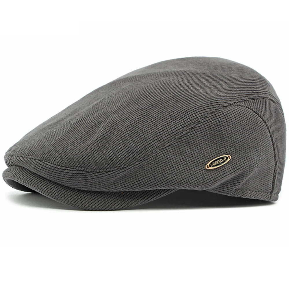 Men’s Adjustable Corduroy Flat Cap – Classic Casual Style