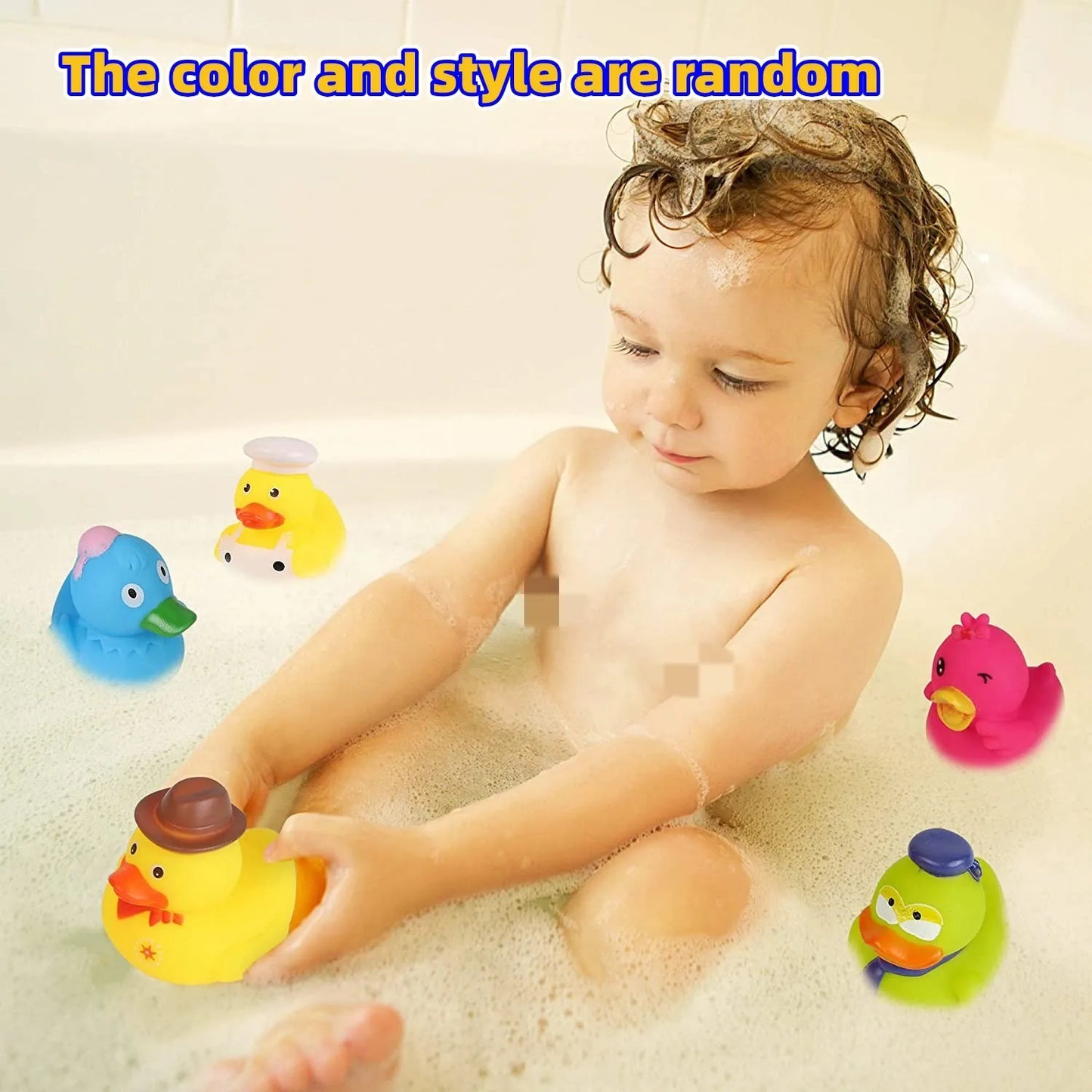 30 – Pack Rubber Ducks in Bulk,assortment Duckies for Jeep Ducking Floater Duck Bath Toys Party Favors Color&style&whistle Ra