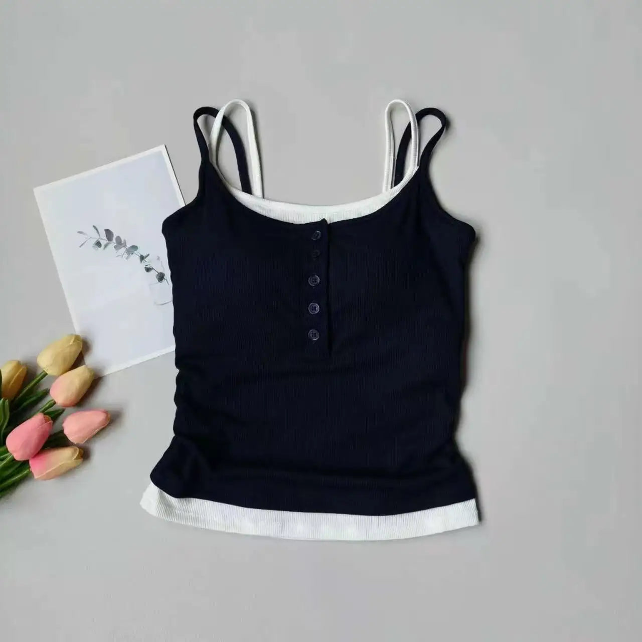 Women’s Built-In Bra Tank Top – Quick-Dry, Padded Support