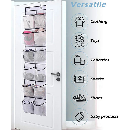 Over-the-Door Shoe Organizer (12-Pocket) – Cruise Cabin Space Saver