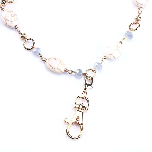 Beaded ID Lanyard Necklace – 36" Cruise Badge Holder