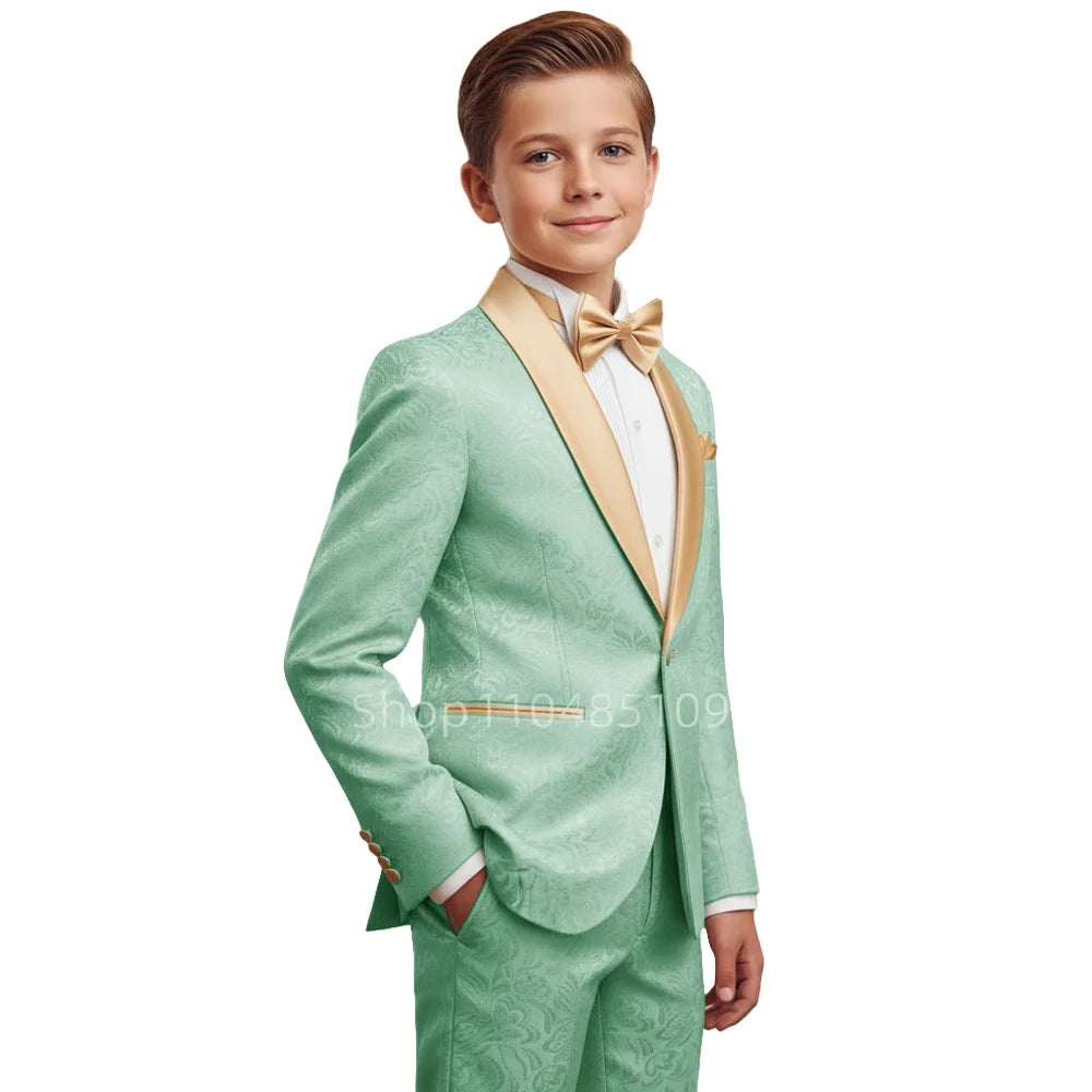 Boys' Jacquard 2-Piece Formal Suit