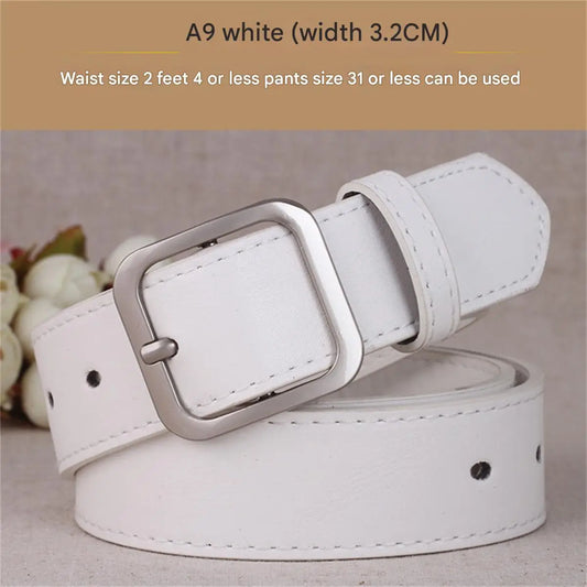 Women’s Classic Square Buckle Belt – Versatile Everyday Style