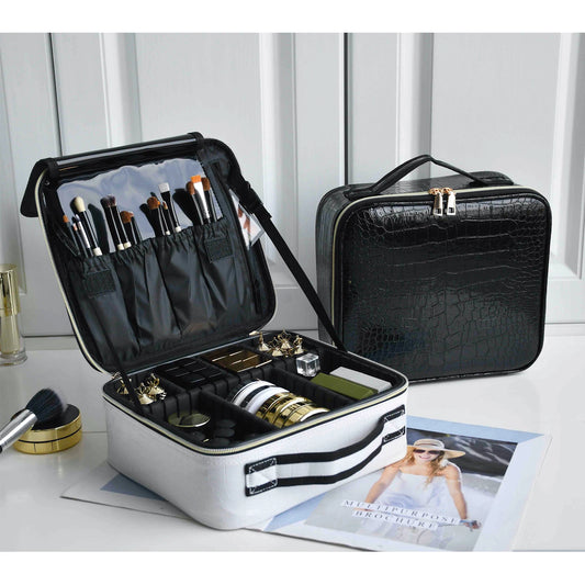 Travel Makeup Organizer Case – Portable Zipper Storage