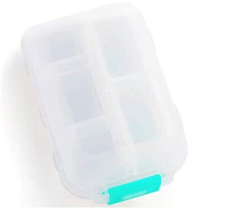 Compact 10-Grid Travel Pill Organizer