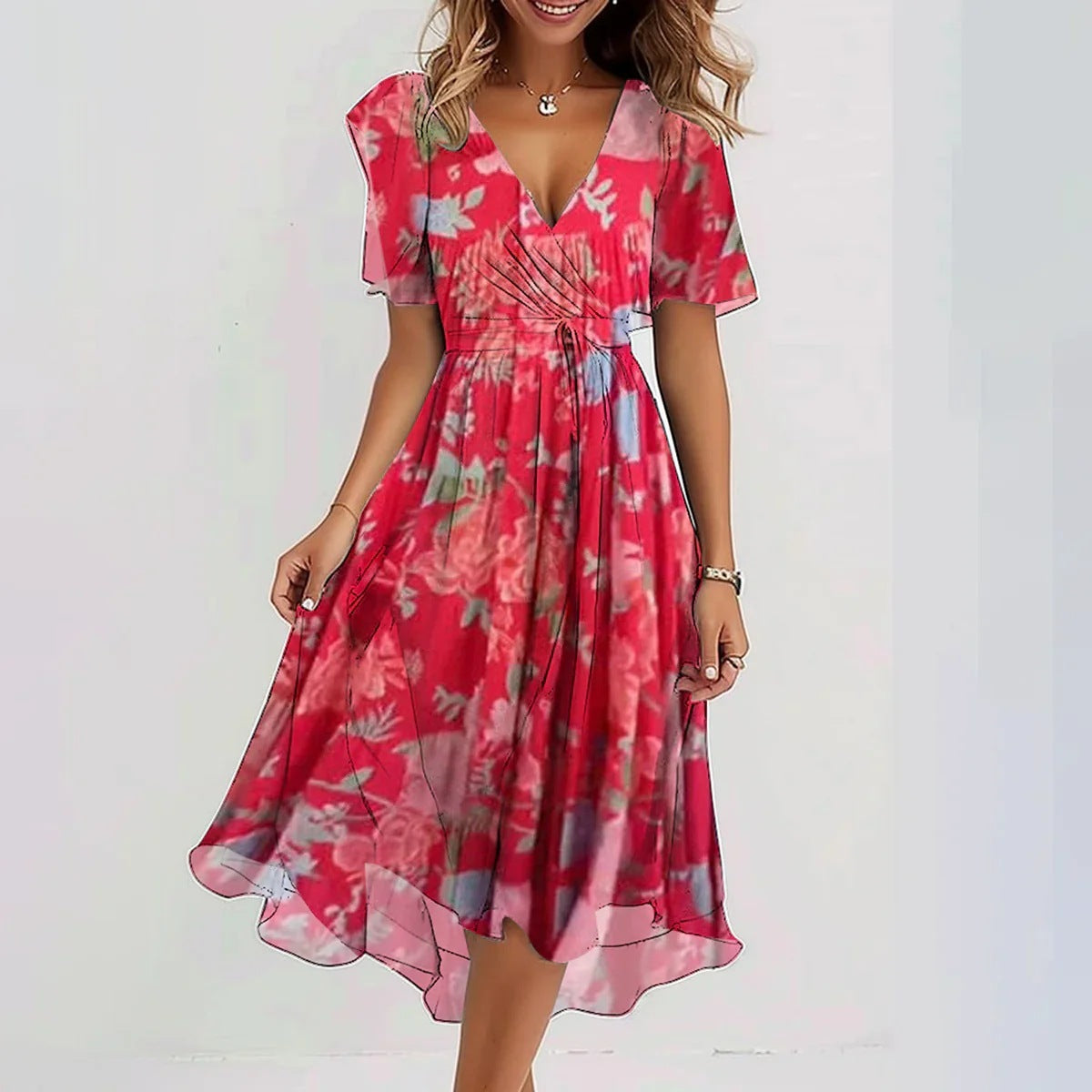 Sea Breeze Chiffon Dress™