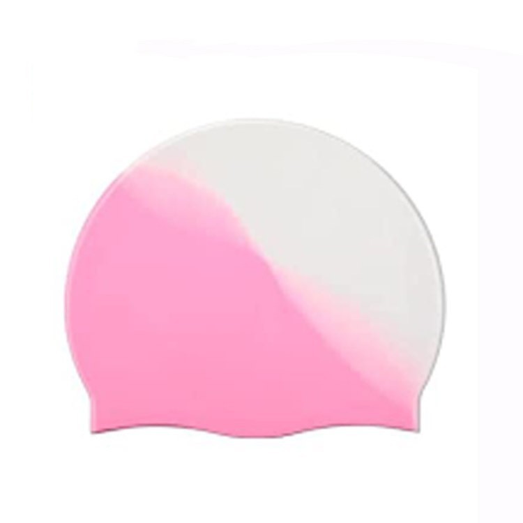 Silicone gradient swimming cap