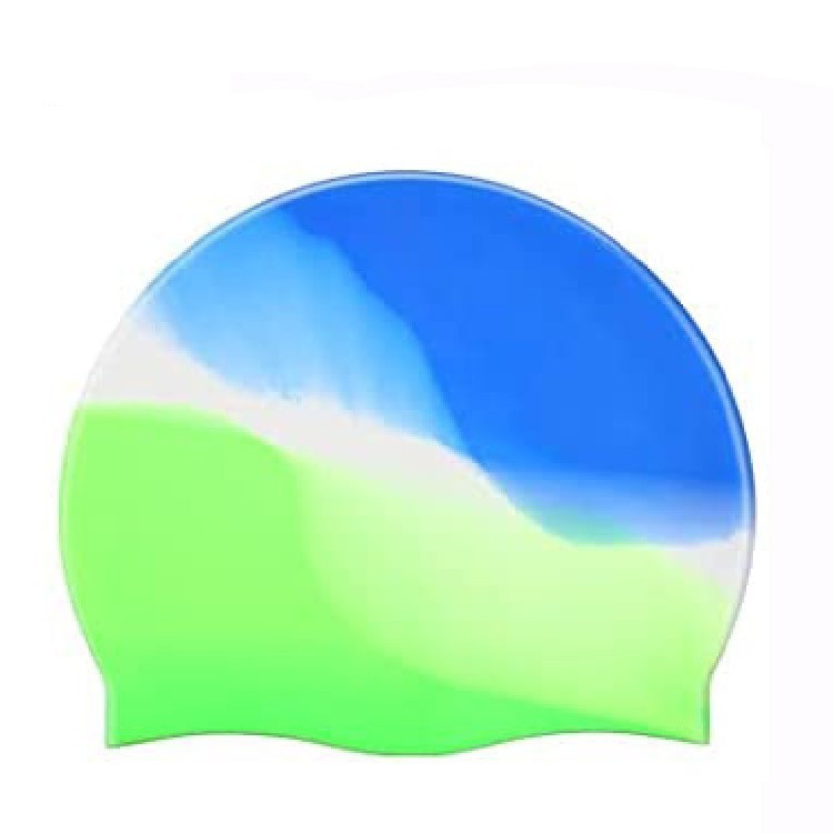 Silicone gradient swimming cap