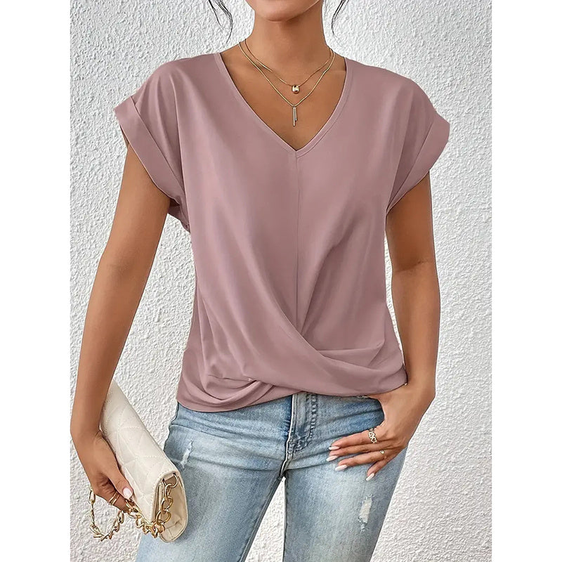 Everyday Ease™ Casual V-Neck Top