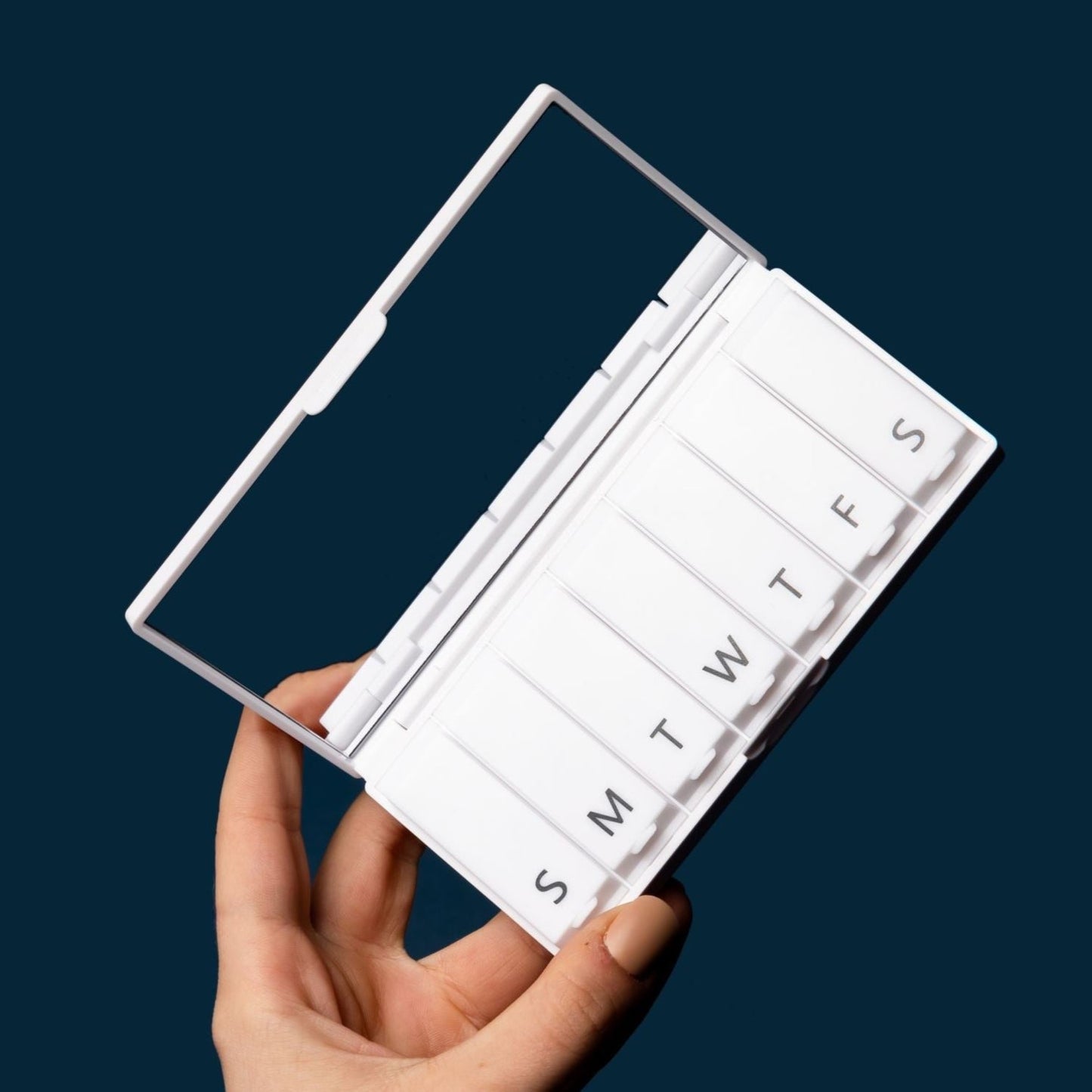 Crisp White Pill Box - The Dock Drop