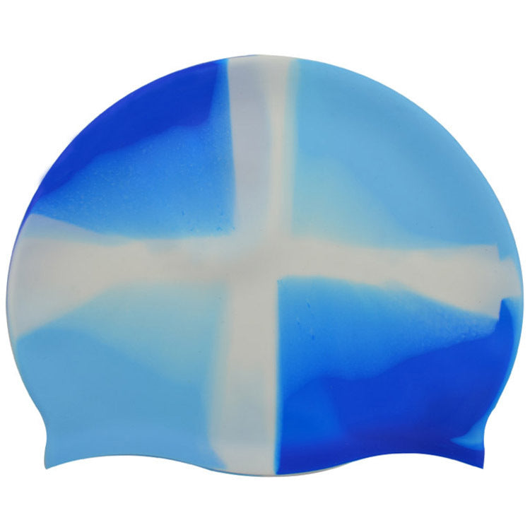 Silicone gradient swimming cap